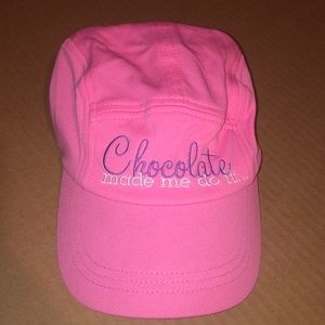 Pink “Chocolate Made Me Do It” Hot Chocolate Hat